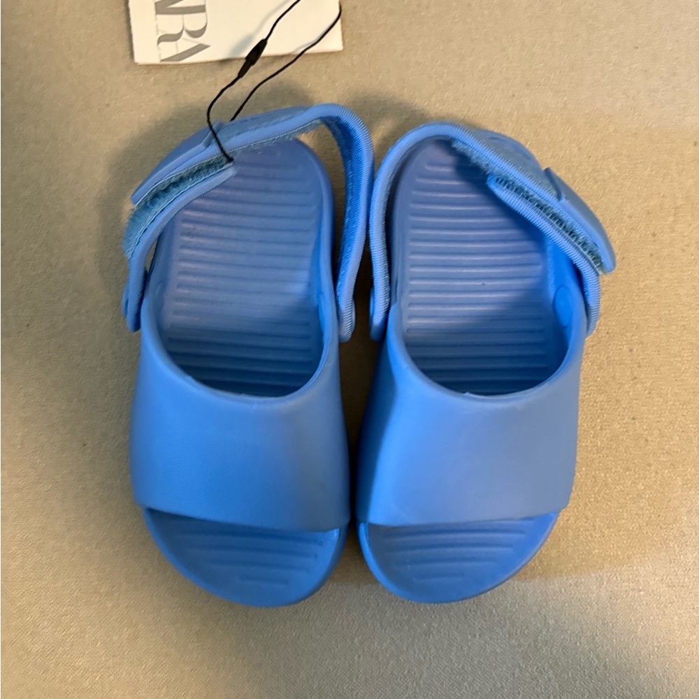 ZARA RUBBER SLINGBACK SANDALS - Picture 6 of 10